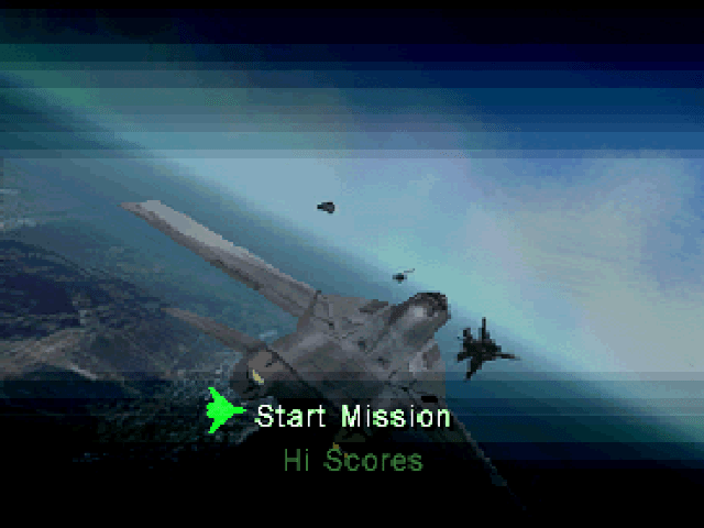 Jet Ace title screen for Playstation